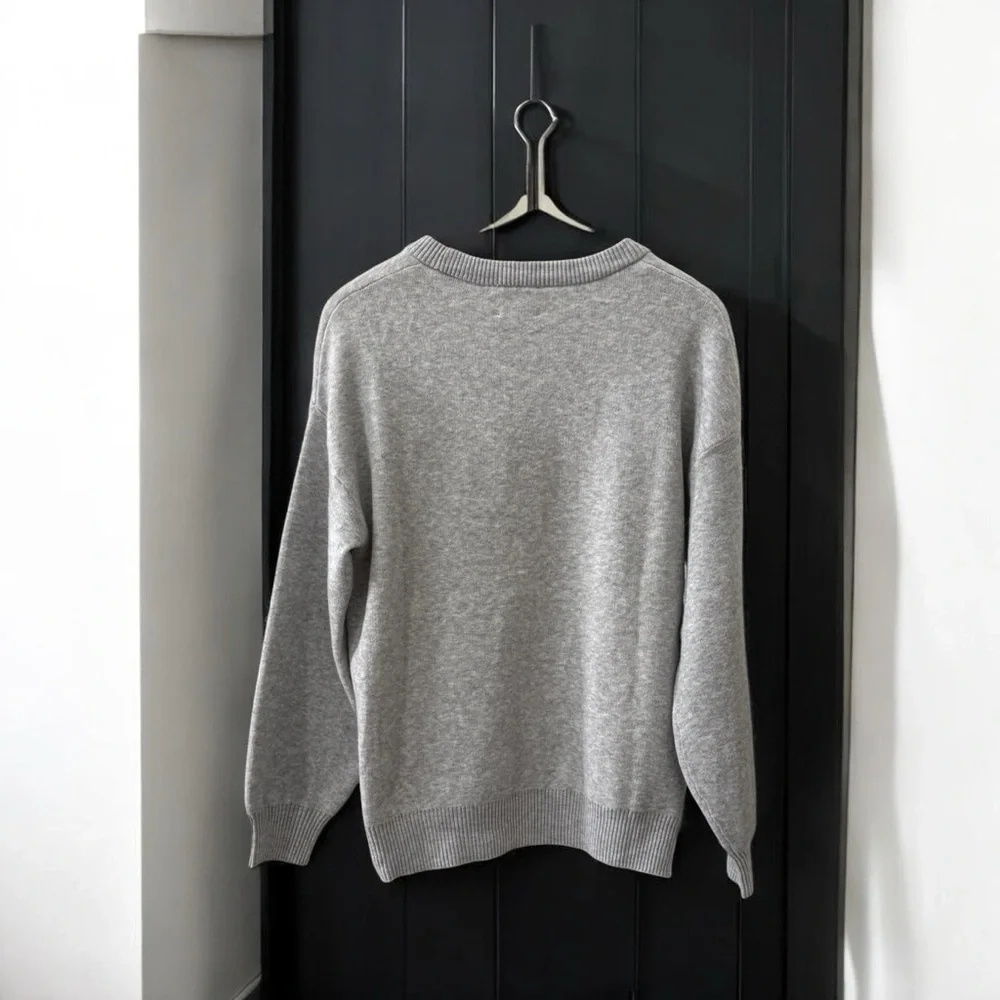 NWT Hippie Rose Gray White Good Vibes Sweater! Medium! NEW! - Picture 2 of 9
